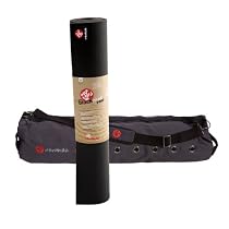 Manduka Black Mat Pro Yoga Package, Graphite, 71 Inch Mat