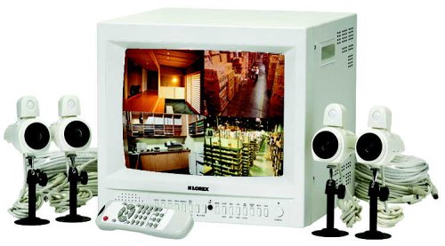 Lorex SG14Q5184UQ A 14 Color 2 page   8 channel Quad Observation System with Web ready Software and 4 Cameras