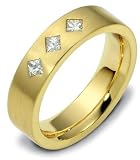 5.5mm contemporary diamond wedding band ring (0.30cts diamonds Platinum)