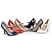 Brinley Co Womens Patent Round Toe Mary Jane Pumps