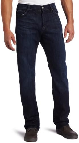 7 For All Mankind Men's Standard Straight Leg Jean in Los Angeles Dark