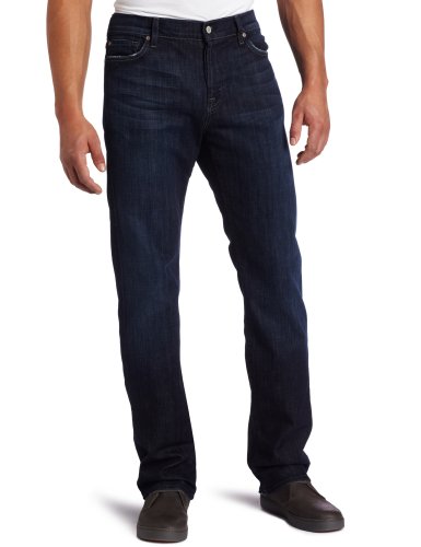 7 For All Mankind Men's Standard Straight-Leg Jean in Los Angeles Dark