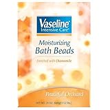 Vaseline Intensive Care Moisturizing Bath Beads Enriched with Chamomile ~ Peaceful Orchard, 24 oz (680 g)