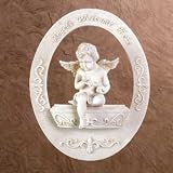 Outdoor Living : Angels Welcome Cherub Wall Plaque