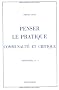 Penser le pratique: Communaut� et critique