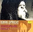 Kinski spricht Shakespeare: Hamlet. 2 CDs: Kinski spricht Werke der Weltliteratur
