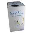 Sewell direct - Cat5e Bulk Cable, 24 AWG, UTP, 1,000 ft., Yellow, Pull Box