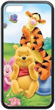 Customized iPhone Case Winnie the Pooh Cartoon Printed Laser Rubber iPhone 5C Case Cover