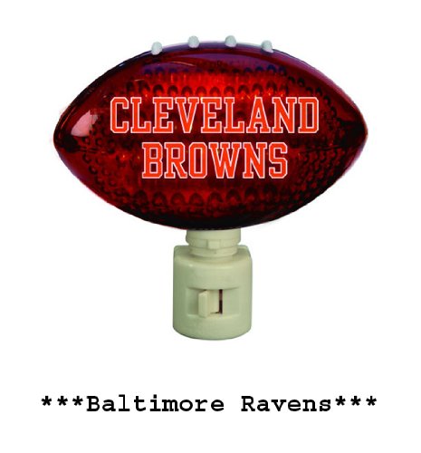 Pack of 2 NFL Baltimore Ravens Football Shaped Night Lights