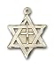 Gold Filled Star of David W/ Cross Pendant with Stainless Gold Heavy Curb Chain 24 inch
