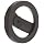 2 Spoked Black Powder Coated Aluminum Dished Hand Wheel without Handle, 5" Diameter, 3/8" Hole Diameter (Pack of 1)