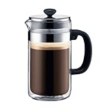 Bodum Shin Bistro Insulated 34-Ounce Double-Wall Glass Coffee Press