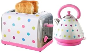 Kitchen Accessories Kettle and Toaster Twin Pack Polka Dot ...