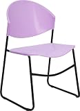 Lavender Stack Chair with Sled Base [AHL-50-LAV-GG]