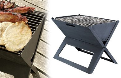 Childrens Toyshop  Outdoor Living : Notebook Portable Flat-Folding Bbq