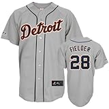 Prince Fielder Detroit Tigers Replica Road Jersey by Majestic Select Size: X-Large