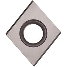 Sandvik Coromant T-MAX SCREW CLAMP  Carbide Milling Insert, 009370 Style, Diamond, H13A Grade, Uncoated, 009370R9,0.187" Thick, 0.027" Corner Radius (Pack of 10)