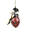 Georgia Tech Yellowjackets NCAA Striped Acrylic Football Snowman Ornament (2.75)"