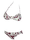 RAISINS RADIO FIJI Push Up Bikini Swimsuit MAROON