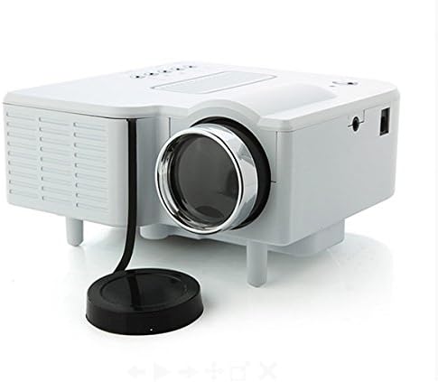Mini 24w Multimedia LCD Video Game Home Digital Projector w/ Sd / Av / USB / Hdmi Port - White