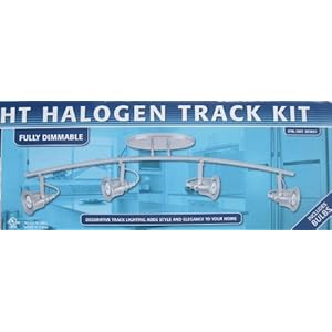 Decorative 4 Light Hallogen Track Light Kit with Bulbs Included