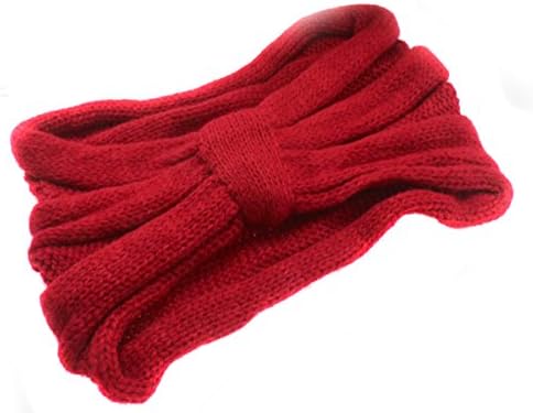 MERSUII™ New Crochet Headband Knit Hairband Twist Wide Ear Warmer Turban Headwrap(Red)