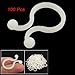 TOOGOO(R) White Nylon Round Tips Twist Lock Cable Tie 100 Pcs