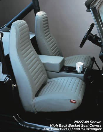 Bestop 2922615 Seat Covers - Seat Covers High Back Bucket (pair) Wrangler 97-02 Black Denim Bestop 2922615 Seat Covers - Seat Covers High Back Bucket (pair) Wrangler 97-02 Black Denim