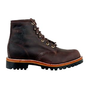 Mens Chippewa® Vibram® 6 Street Warrior Lace-up Boots Bay Apache Brown by Chippewa