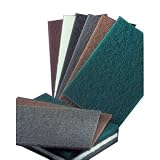 Norton Bear-Tex General Purpose Non-Woven Abrasive Hand Pad, Best Performance, Maroon Color, Aluminum Oxide, Grit Very Fine (Pack of 20)