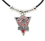 Buffalo Bills Leather Necklace w/Beads & Pewter Pendant - NFL Football Fan Shop Sports Team Merchandise