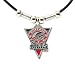 Buffalo Bills Leather Necklace w/Beads & Pewter Pendant - NFL Football Fan Shop Sports Team Merchandise