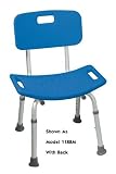 `Safety Bath Bench With Back Color: Blue Assembled Blue * Blow molded bench and back provide comfor
