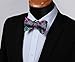 SetSense Men's Plaid Jacquard Woven Self Bow Tie Set