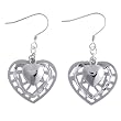 Sterling Silver Triple Heart Dangle Earrings