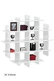 Circular Wall Shelf 38w White