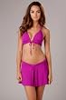 Robin Piccone Hand Sewn Pleats Banded Halter Top