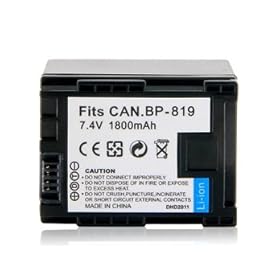 7.4V 1800mah Li-ion Battery for Canon.BP-819 (Black) + Worldwide free shiping