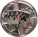 Mens "Four Aces Spinner" Metal Spinning Belt Buckle