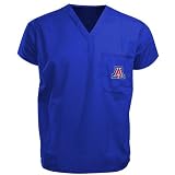 Arizona Wildcats Royal Blue Single Logo Scrub Top