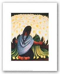 The Flower Seller by Diego Rivera 11"x14" Art Print Poster