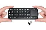 FAVI Entertainment SmartStick Wireless Keyboard with Touchpad Mouse, FE02RF-BL (Black)