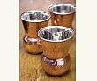 Napa Style Hand Pounded Bottega Copper Tumbler - Four Tumblers