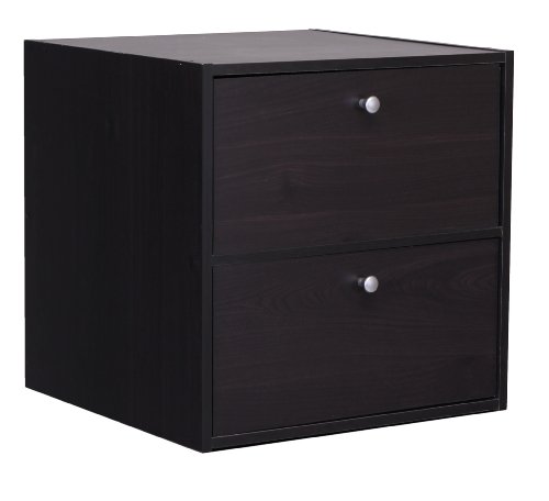 Furinno 11015 Hidup Tropika Eco Modular Cube Storage System with 2 Drawers