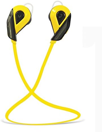 Bluetooth Headphones,ROKER Bluetooth V4.1 Wireless Stereo Sports Earbuds Earphones Headset Headphone for Running Gym Exercise Sweat Proof with Microphone for iPhone iPad Samsung and More (Yellow)