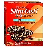 41FXme%2BlwqL. SL160  Slim Fast 200 Calorie Meal Bars, Sweet & Salty Chocolate Almond 5 ea