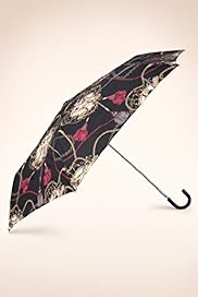 Baroque Tassel Crook Handle Umbrella