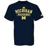 adidas Michigan Wolverines Navy Blue Practice T-shirt