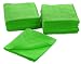 Eurow Microfiber 16 x 16 in. 300 GSM Cleaning Towels 12-Pack (Green)