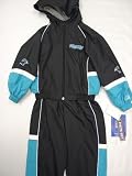 Carolina Panthers Infants / Babys / Kids 2 pc Blue and Black Wind Suit hooded jacket and pants by reebok